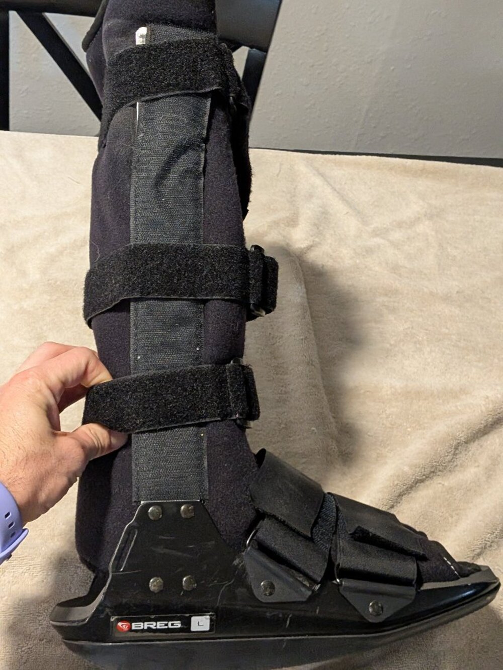 Breg Tall Walking Boot Fracture Boot Orthopedic Medical Brace Size Large